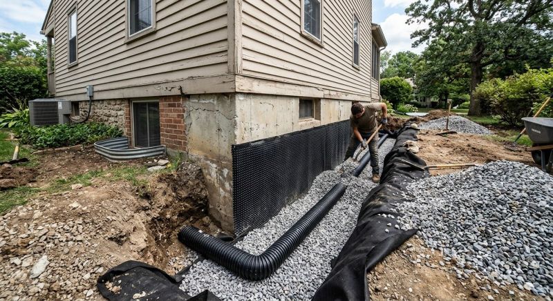 Sidewalk Drainage Installation in Birmingham, AL